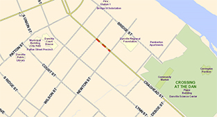 Map of Craghead Street closure